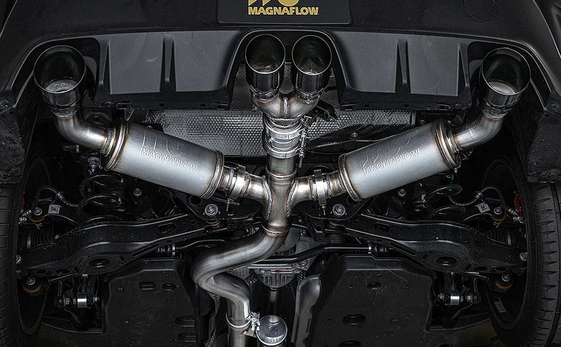 MagnaFlow Exhaust Products 19631 NEO Series Black Chrome Tips Cat-Back System - Truck Part Superstore