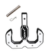 GEN-Y Hitch GH-0070-W Hulk 2.0 16K Tow Hook 2" Shank Black/White with GH-099 Pin & GH-011 Clip - Truck Part Superstore