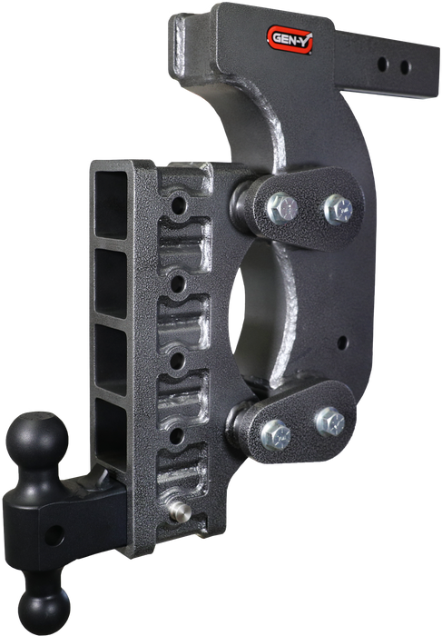 GEN-Y Hitch GH-1515 The BOSS TORSION-FLEX 2.5" Rec 18" Drop 2.4K TW 21K Hitch Dual-Ball Stabilizer - Truck Part Superstore