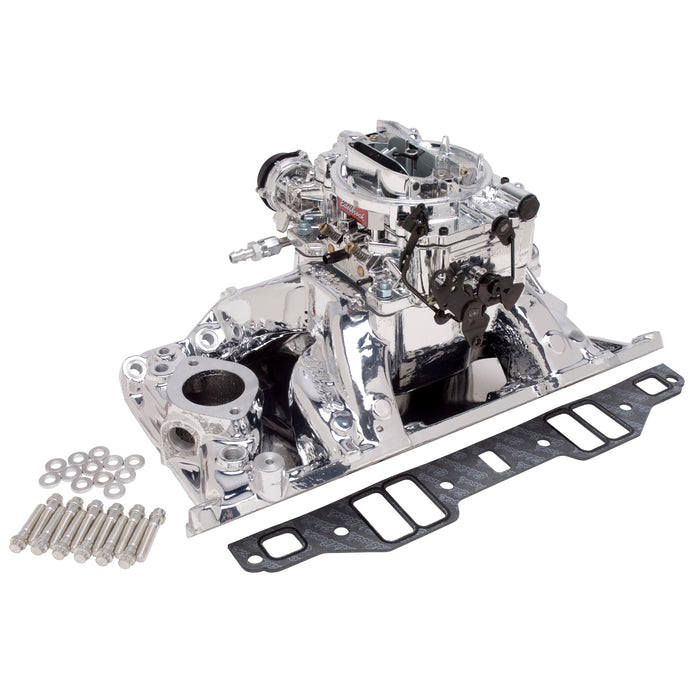 Edelbrock 20754 Engine Intake Manifold / Carburetor Kit - Truck Part Superstore