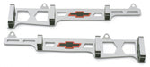 Proform 141-639 Spark Plug Wire Loom Set; Linear Style; With Bowtie Logo; Fits BB Chevy; Chrome - Truck Part Superstore