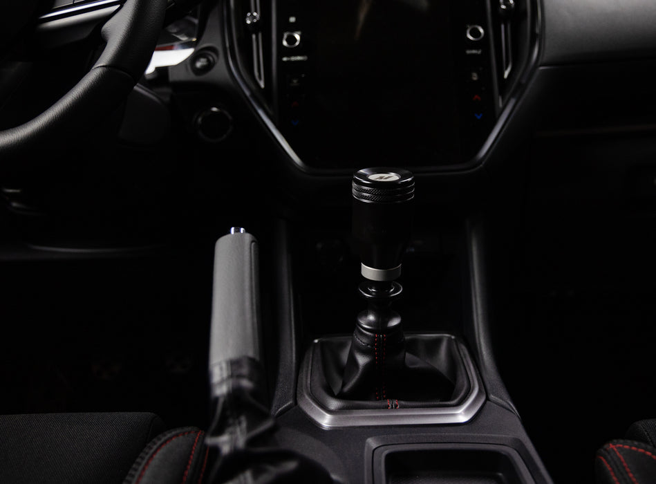 Mishimoto MMSK-WRX-22BK Weighted Shift Knob, Fits Subaru WRX 2022+, Black, Silver Core - Truck Part Superstore