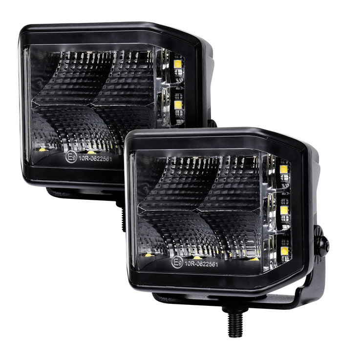 Go Rhino 750700321FCS Available in spot or flood optics, these lights emit a bright white 5700K beam. - Truck Part Superstore