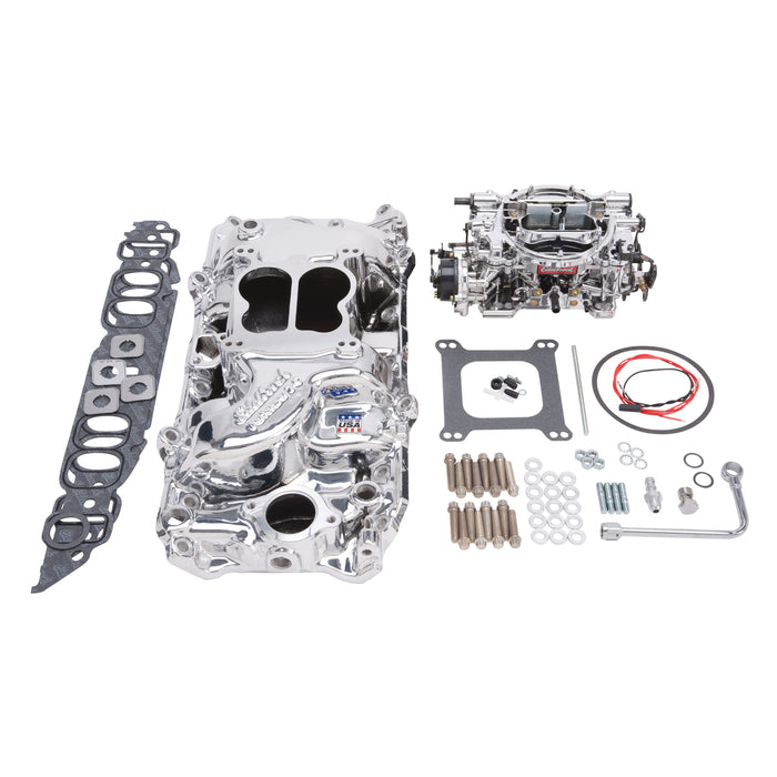 Edelbrock 20614 Engine Intake Manifold / Carburetor Kit - Truck Part Superstore