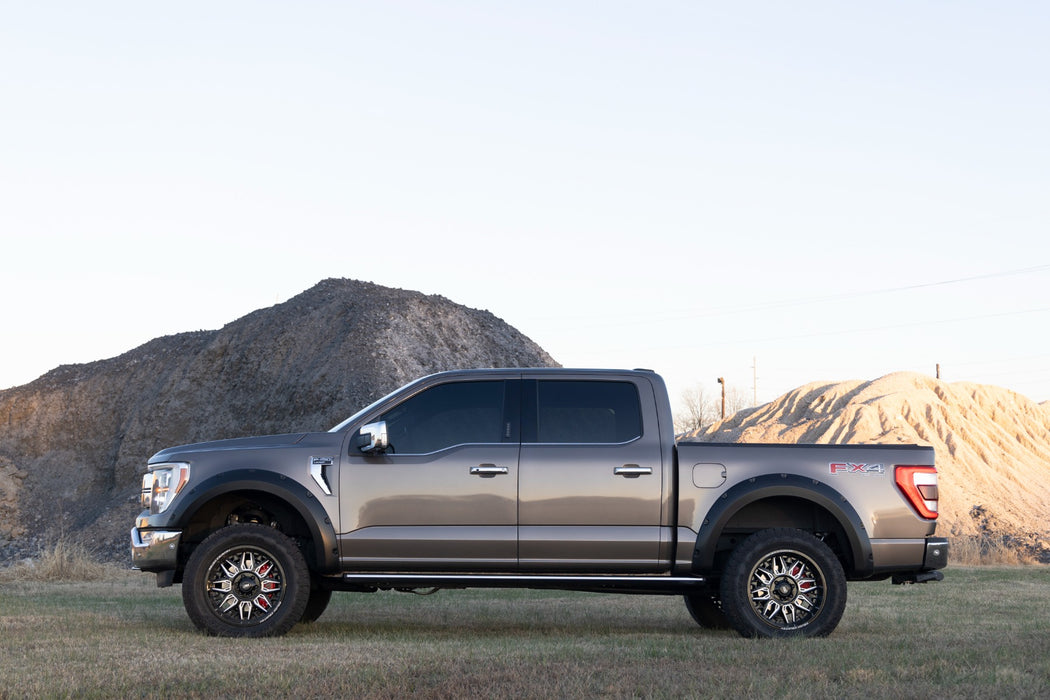 Rough Country F-F20911A Traditional Pocket Fender Flares Flat Black Ford F-150 2WD/4WD (21-23) Rough Country - Truck Part Superstore