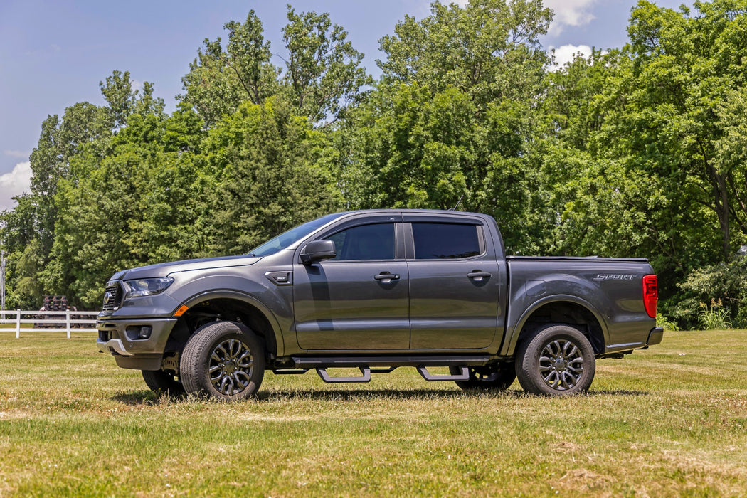 Rough Country 52005 SR2 Adjustable Aluminum Steps - Ford Ranger 2WD/4WD (2019-2023) - Truck Part Superstore
