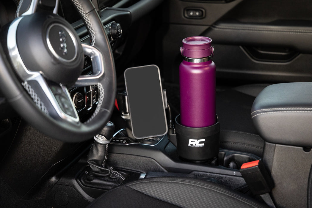 Rough Country J5054 2 in 1 Expanding Cup and Phone Holder - Truck Part Superstore
