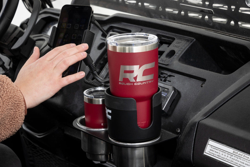 Rough Country J5054 2 in 1 Expanding Cup and Phone Holder - Truck Part Superstore