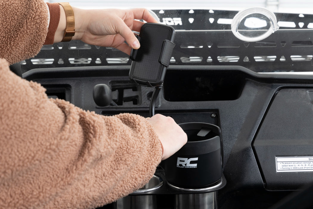 Rough Country J5054 2 in 1 Expanding Cup and Phone Holder - Truck Part Superstore