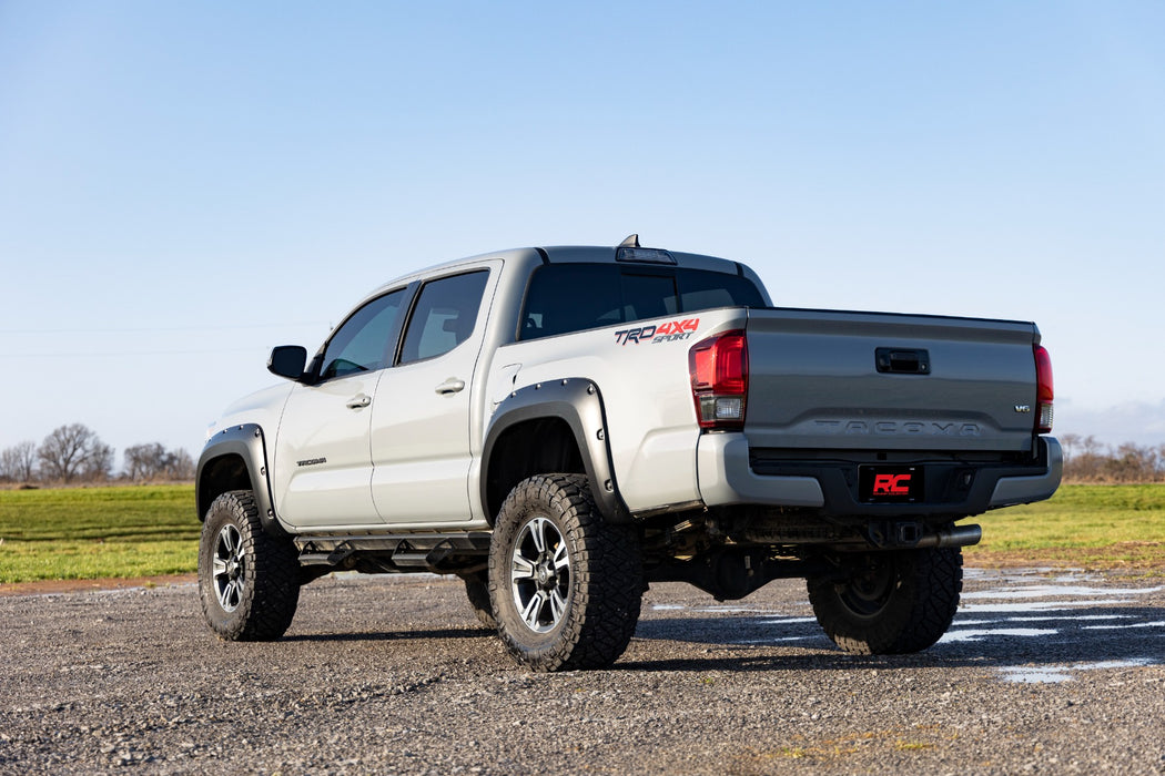 Rough Country F-T11621A Pocket Fender Flares - Toyota Tacoma 2WD/4WD (2016-2023) - Truck Part Superstore