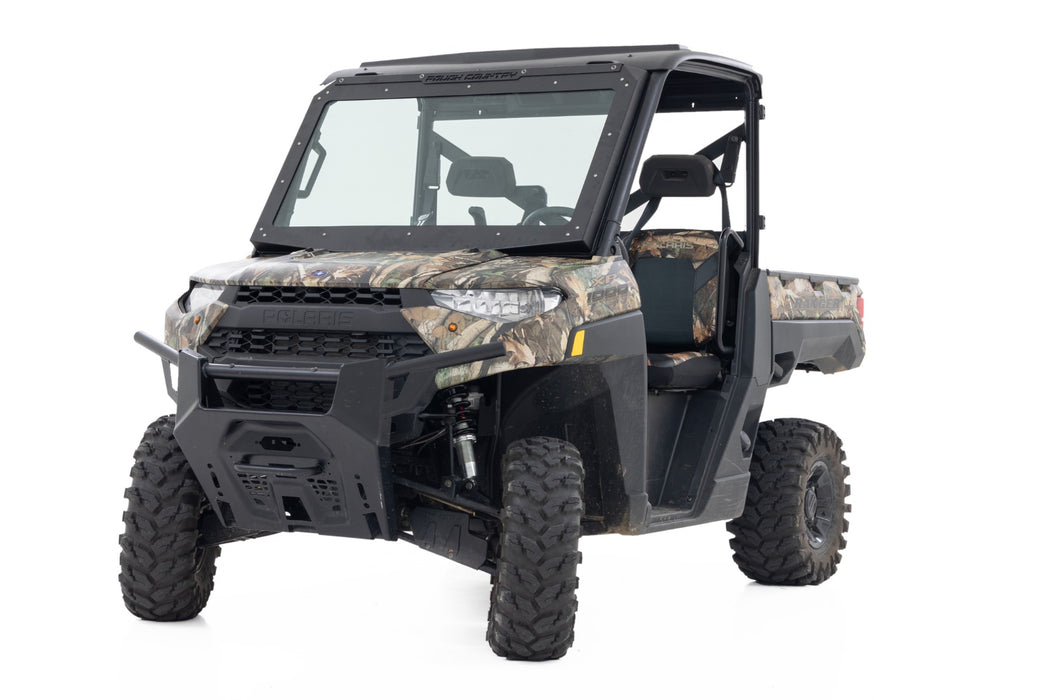 Rough Country 98317221 Flip Glass Windshield - Power - Polaris Ranger XP1000/1000 4WD (17-22) - Truck Part Superstore