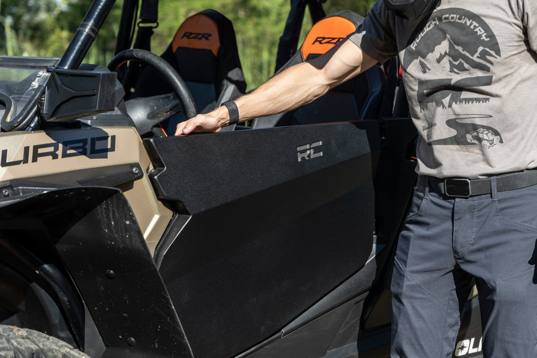 Rough Country 93120 Aluminum Lower Half Doors Front Polaris RZR XP 1000 (14-21) Rough Country - Truck Part Superstore
