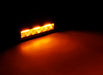 Go Rhino 750600622FBS Blackout Combo Series Lights - Pair of Sixline Flood Lights With Amber Accent - Truck Part Superstore