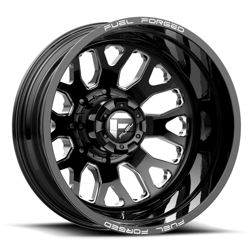 Fuel Mono DE1920829235 D19 20X8.25 8X200 GL-BLK-MIL -202MM - Truck Part Superstore