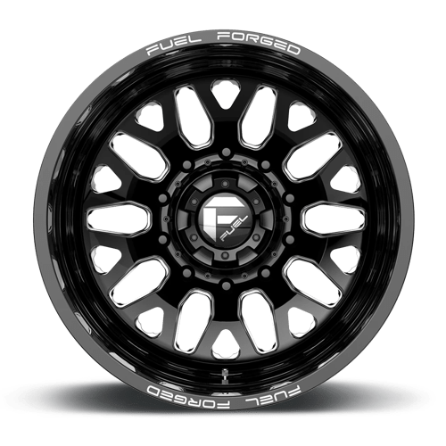 Fuel Mono DE192282A935 D19 22X8.25 10X225 GL-BLK-MIL -202MM - Truck Part Superstore