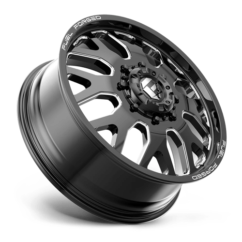 Fuel Mono DE1924208D45 D19 24X12 8X6.5 GL-BLK-MIL -50MM - Truck Part Superstore