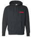 Holley 10433-3XHOL Holley Logo Zip Up Hoodie; XXXL; Heather Charcoal; - Truck Part Superstore