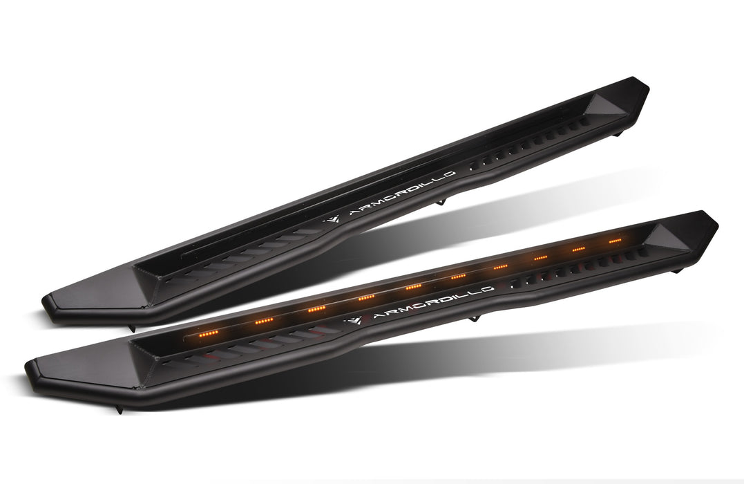 Armordillo USA 8710470 2015-2023 Ford F-150 SuperCrew FX Running Board w/ LED - Matte Black - Truck Part Superstore