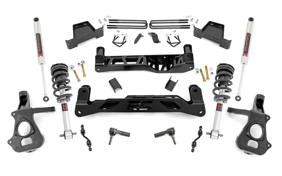 Rough Country 23740 7 Inch Lift Kit - Cast Steel - M1 Struts/M1 - Chevy/GMC 1500 (14-18) - Truck Part Superstore