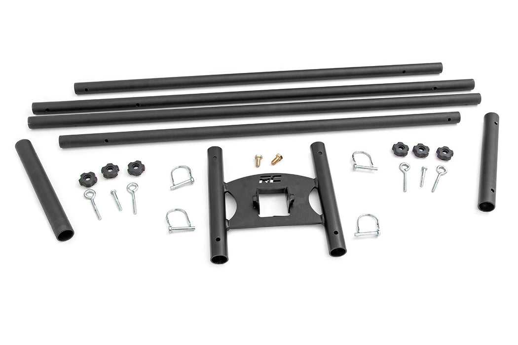 Rough Country 117505 Flag Pole Holder - Dual - Flag Poles - w/ Flags - Truck Part Superstore