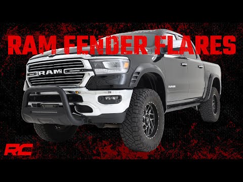 Rough Country F-D319201-RCGB SF1 Fender Flares - Gloss Black - Ram 1500 2WD/4WD (2019-2023) - Truck Part Superstore