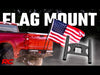 Rough Country 117505 Flag Pole Holder - Dual - Flag Poles - w/ Flags - Truck Part Superstore