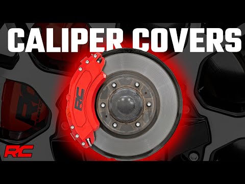 Rough Country 71122A Caliper Cover Red Electric Parking Brakes Ford Expedition (18-23)/F-150 (15-20) Rough Country - Truck Part Superstore