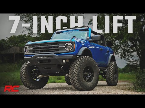 Rough Country 51083 7 Inch Lift Kit - 4-Door Base - Ford Bronco 4WD (2021-2023) - Truck Part Superstore