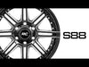 Rough Country 88170912 88 Series Wheel One-Piece Gloss Black 17x8.5 6x5.5 -12mm Rough Country - Truck Part Superstore