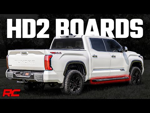 Rough Country SRB072291 HD2 Running Boards - CrewMax - Toyota Tundra 2WD/4WD (2022-2023) - Truck Part Superstore