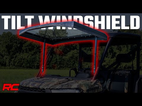 Rough Country 98317221 Flip Glass Windshield - Power - Polaris Ranger XP1000/1000 4WD (17-22) - Truck Part Superstore
