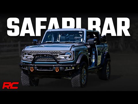 Rough Country 51113 Safari Bar - 6.5 Inch Round LED - OE Modular Steel - Ford Bronco (21-23) - Truck Part Superstore