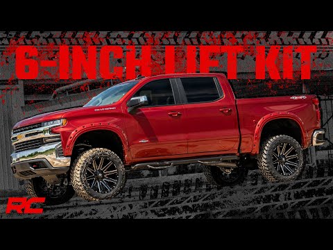 Rough Country 21630D 6 Inch Lift Kit - Rear Mono Leaf - Chevy Silverado 1500 2WD/4WD (2019-2023) - Truck Part Superstore