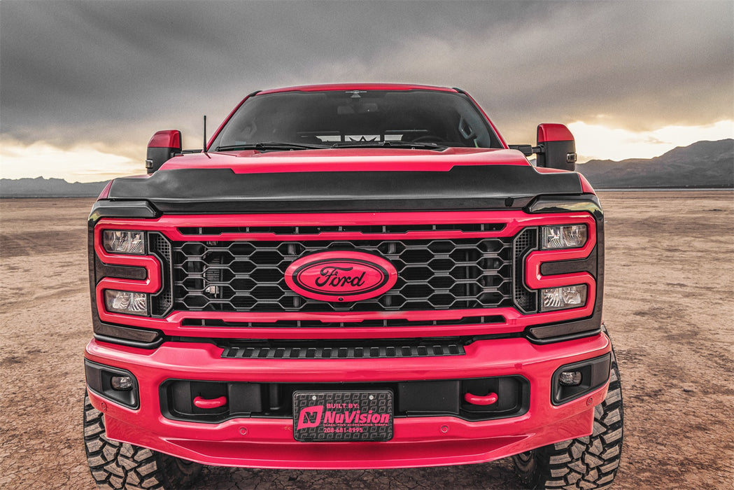 Husky Liners 2842235 Aeroskin Hood Protector; Smoke for Select Ford F-250 Super Duty, Ford F-350 Super Duty, Ford F-450 Super Duty