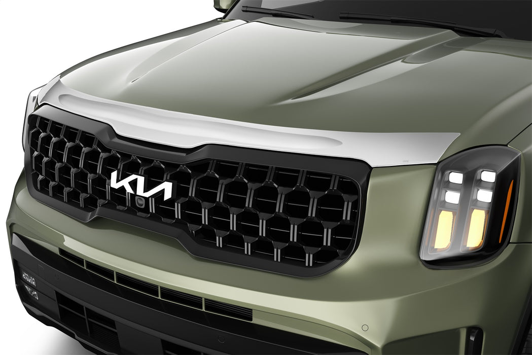 Husky Liners 2892218 Aeroskin Hood Protector; Chrome for Select Kia Telluride