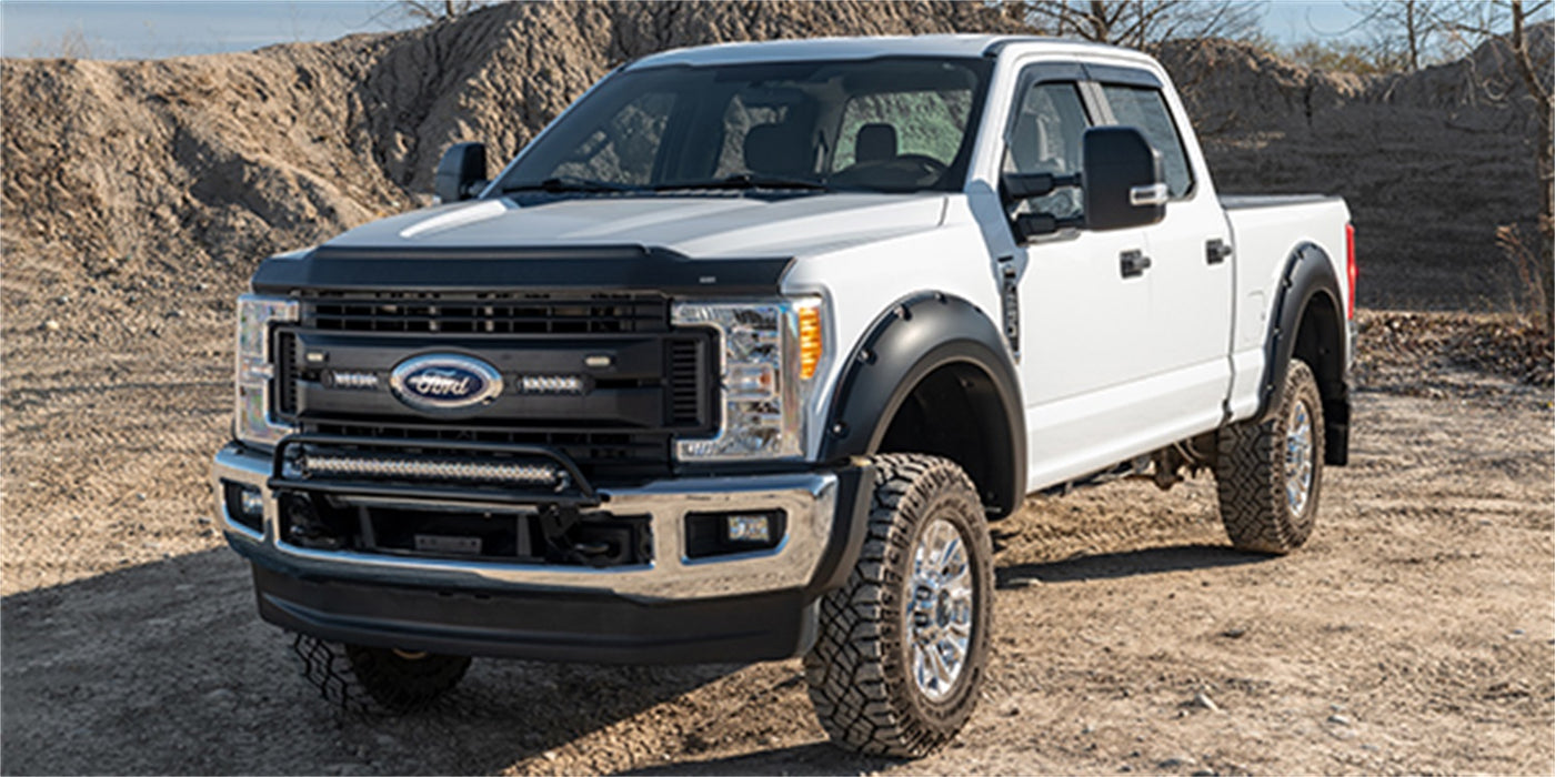 Husky Liners 2830235 Aeroskin II Hood Protector; Matte Black Low Profile for Select Ford F-250 Super Duty, Ford F-350 Super Duty, Ford F-450 Super Duty