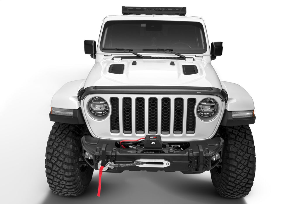 Husky Liners 2830148 Aeroskin II Hood Protector; Matte Black Low Profile for Select Jeep Gladiator, Jeep Wrangler