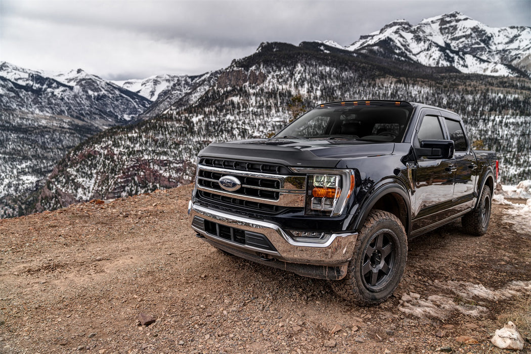Husky Liners 2830196 Aeroskin II Hood Protector; Matte Black Low Profile for Select Ford F-150