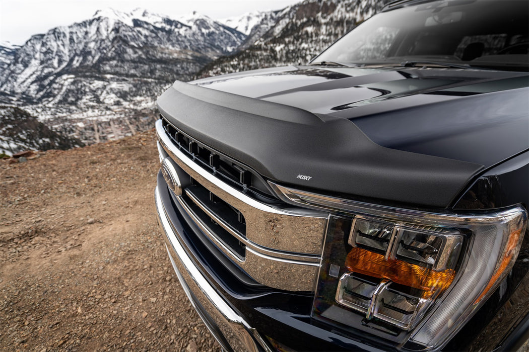 Husky Liners 2830196 Aeroskin II Hood Protector; Matte Black Low Profile for Select Ford F-150