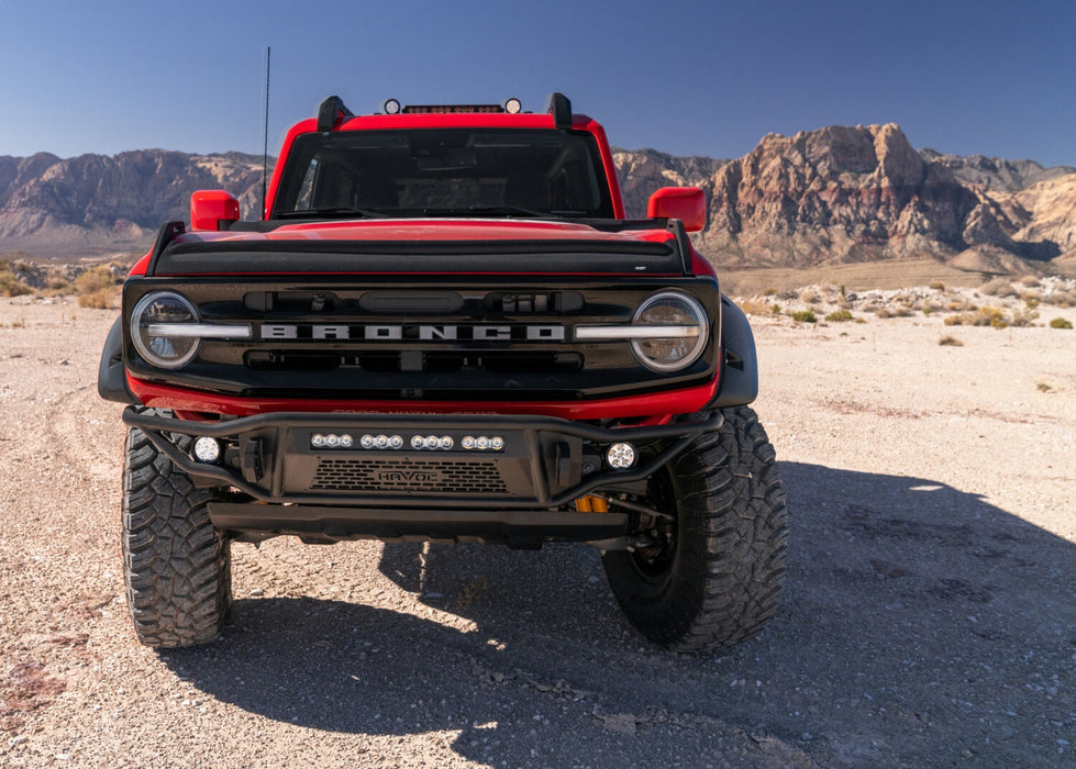 Husky Liners 2830183 Aeroskin II Hood Protector; Matte Black Low Profile for Select Ford Bronco
