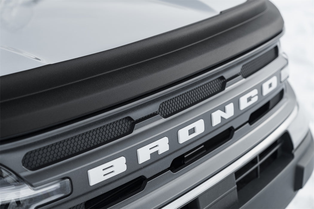Husky Liners 2830188 Aeroskin II Hood Protector; Matte Black Low Profile for Select Ford Bronco Sport