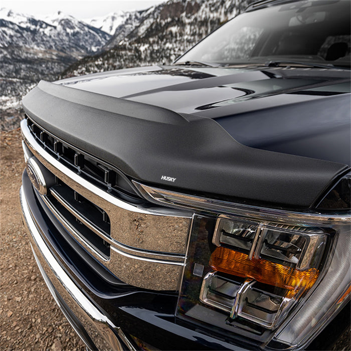 Husky Liners 2830022 Aeroskin II Hood Protector; Matte Black Low Profile for Select Ford F-250 Super Duty, Ford F-350 Super Duty, Ford F-450 Super Duty