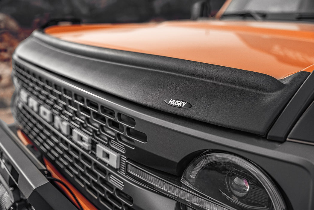 Husky Liners 2830183 Aeroskin II Hood Protector; Matte Black Low Profile for Select Ford Bronco