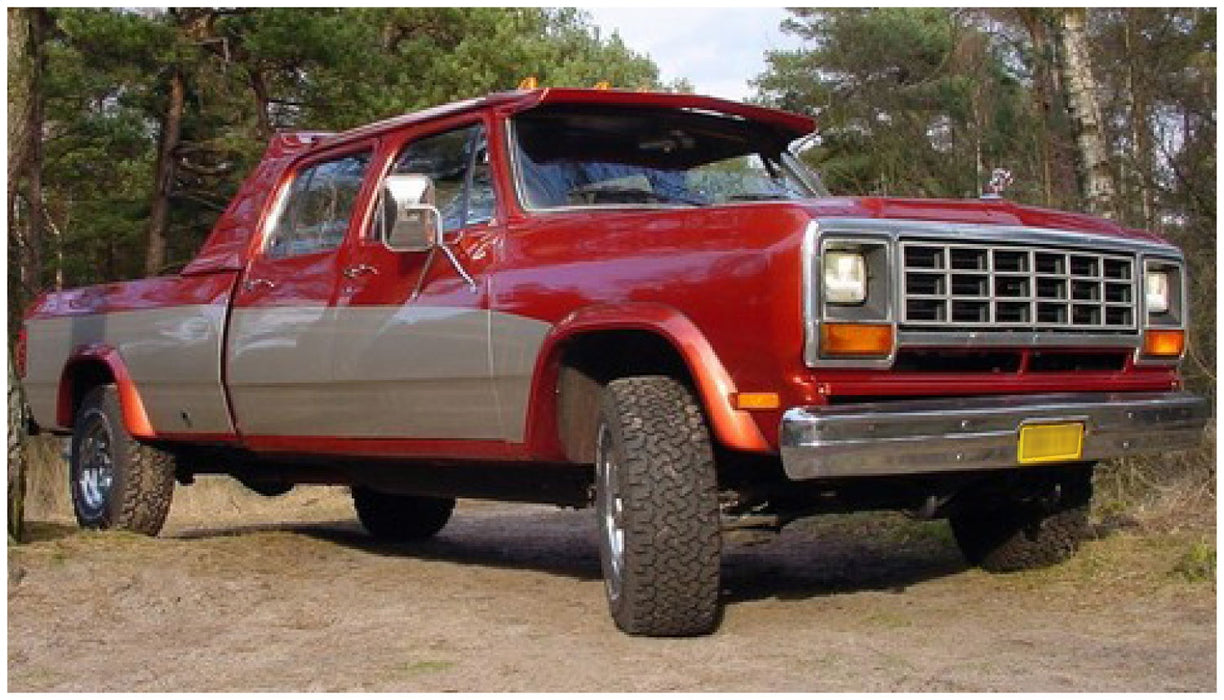 Husky Liners 2805901 Fender Flares Extend-a-Fender 4PC Set for Select Dodge D250, Dodge Ramcharger