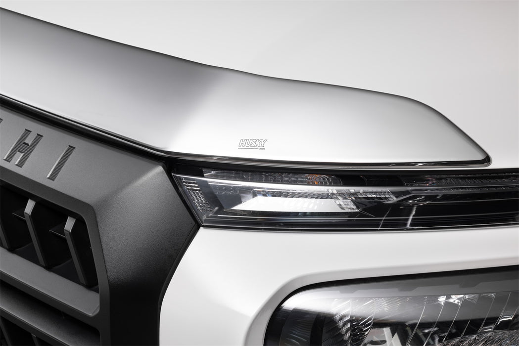 Husky Liners 2892236 Aeroskin Hood Protector; Chrome for Select Mitsubishi L200