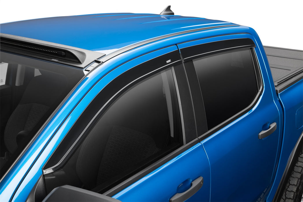 Husky Liners 2854070 Low Profile Ventvisor Deflector; Smoke; Outside Mount; 4 pc. for Select Ford Ranger