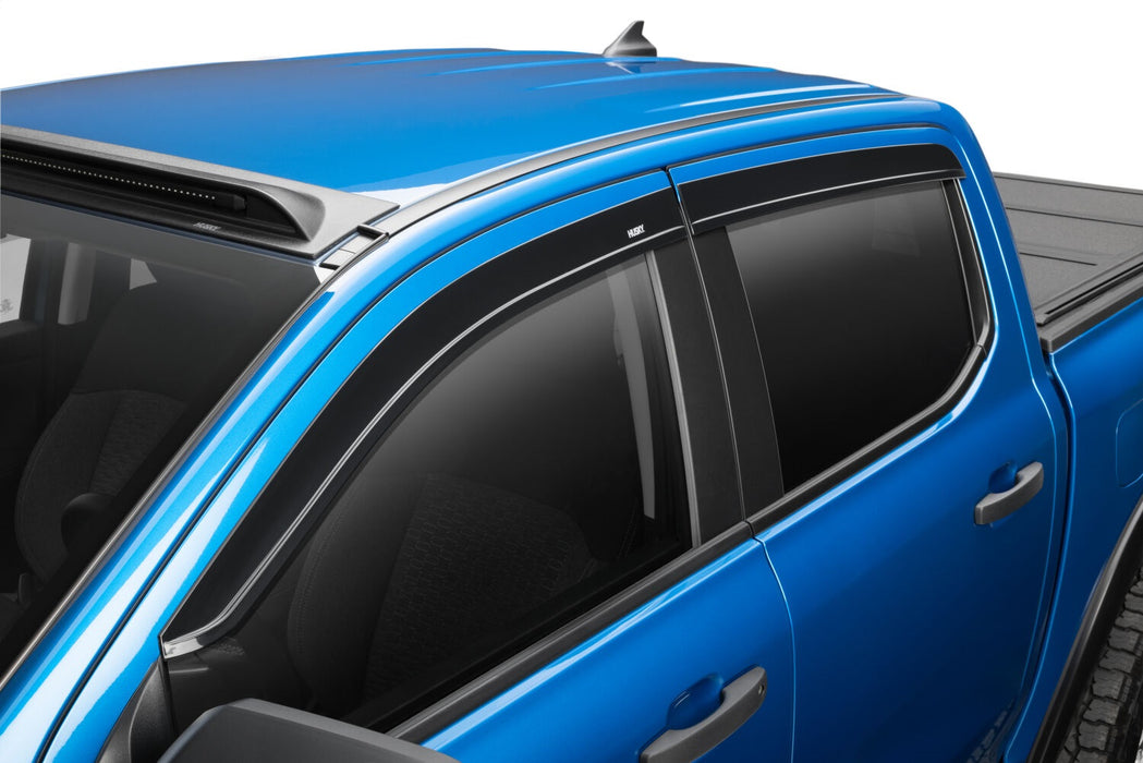 Husky Liners 2854070 Low Profile Ventvisor Deflector; Smoke; Outside Mount; 4 pc. for Select Ford Ranger
