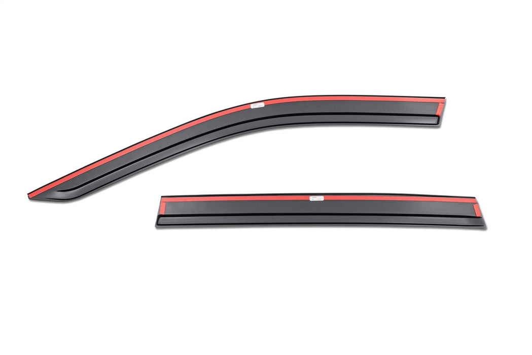 Husky Liners 2884074 Low Profile Ventvisor Deflector; Smoke with Chrome Trim; Outside Mount; 4 pc. for Select Kia Sorento