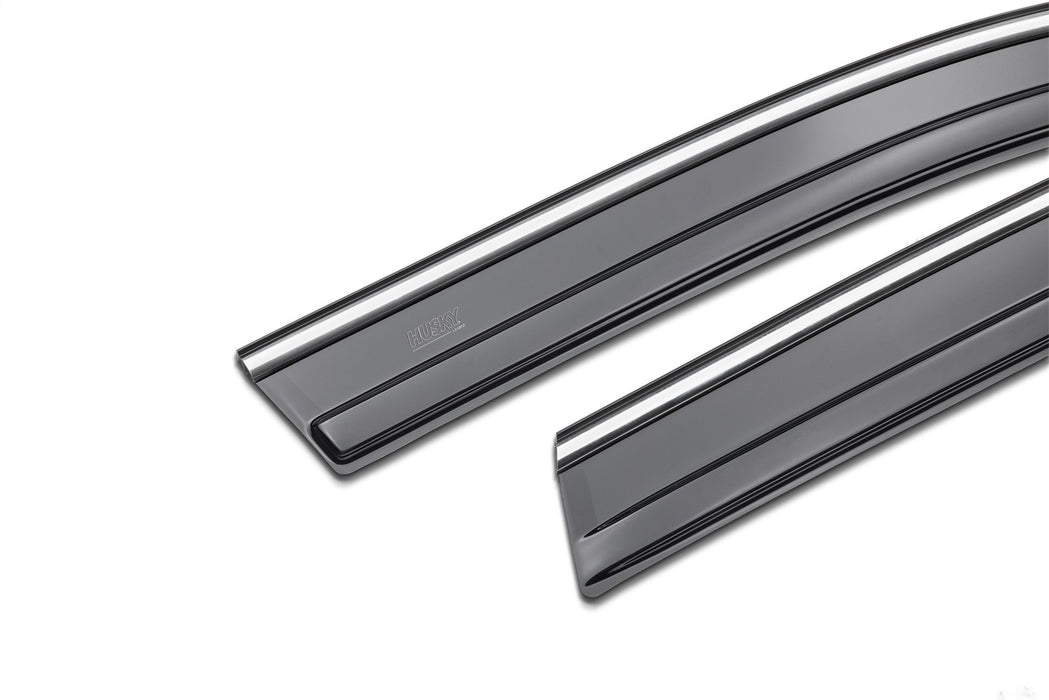 Husky Liners 2884056 Low Profile Ventvisor Deflector; Smoke with Chrome Trim; Outside Mount; 4 pc. for Select Toyota RAV4