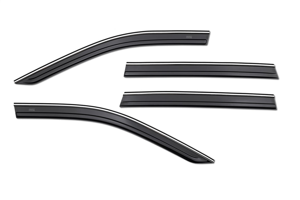 Husky Liners 2884074 Low Profile Ventvisor Deflector; Smoke with Chrome Trim; Outside Mount; 4 pc. for Select Kia Sorento